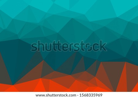 Sunset Color Abstract trianglify Generative Art background illustration