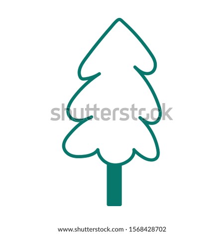 coniferus pine tree forest icon