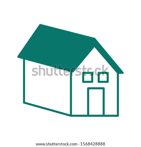 house front facade isolated icon vector illustration design