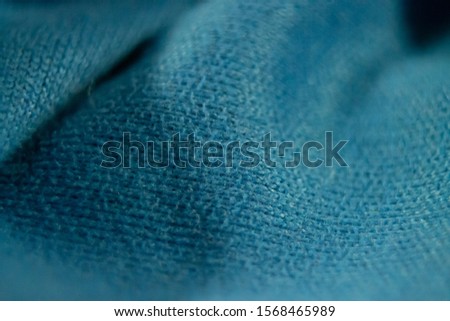 Blue micro fiber super close macro shot for texture background Royalty-Free Stock Photo #1568465989