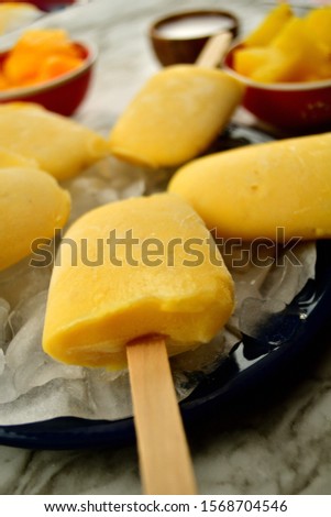 Mango Based Popsicles vertical picture