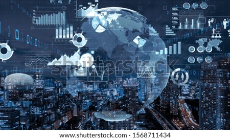 Business infographics set with different diagram illustration. Data visualization elements, marketing charts and graphs.
