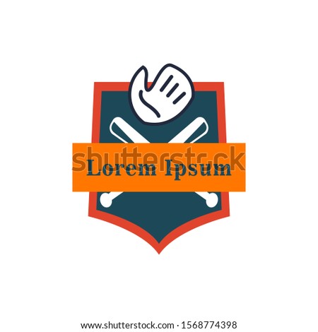 baseball club logo. baseball team logo vector illustration. baseball badge icon.