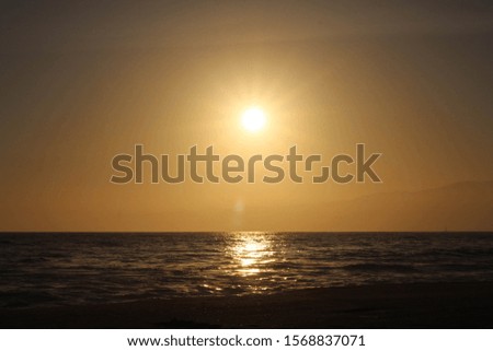 Sunset in Santa Monica, California