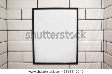 Framed blackboard on the wall