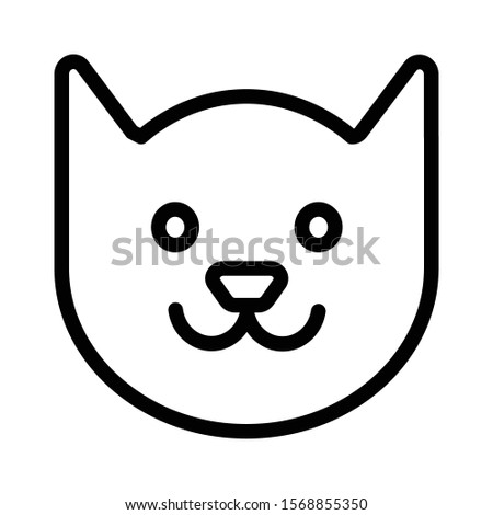 Cat icon vector illustration logo template for many purpose.Isolated on white background