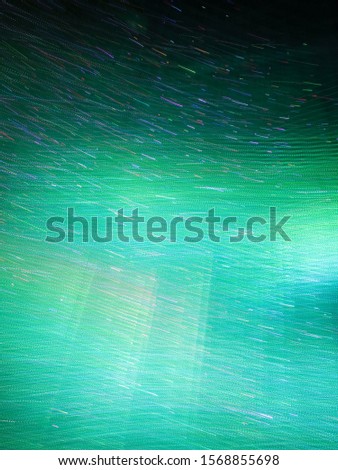 Abstract Background Blur Green Line and Multicolored Light 