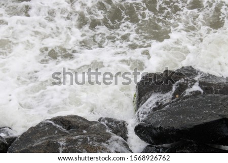 This is a picture of a rock beach.