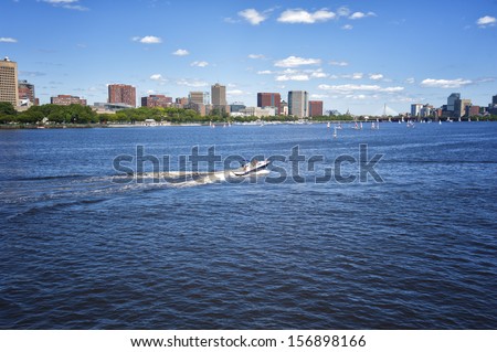 Boat at Charles River, Boston