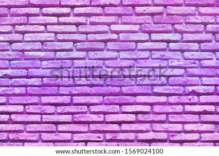 Horizontal bright purple pink brick wall textured