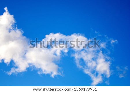 Blue sky with clouds background, texture