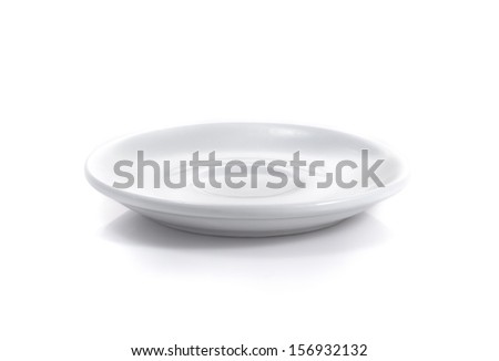saucer isolated on a white background Royalty-Free Stock Photo #156932132