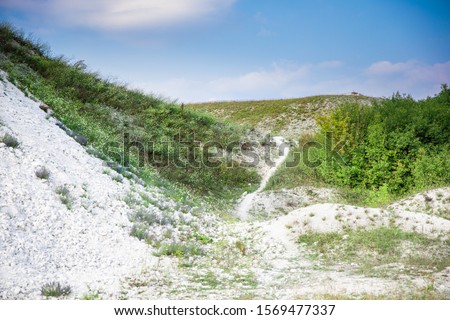 Chalck mountain background or texture