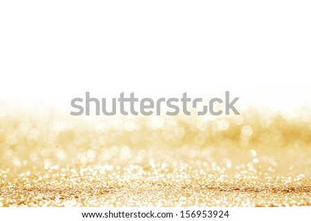 Golden shiny glitter holiday celebration background