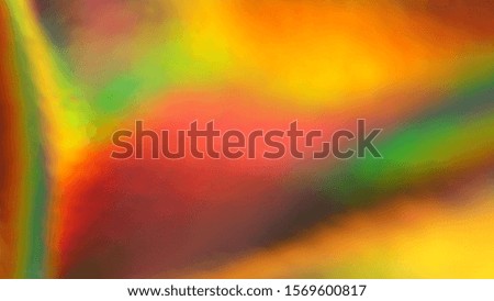 Holographic blurred foil background. yellow, gold, green, orange gradient
