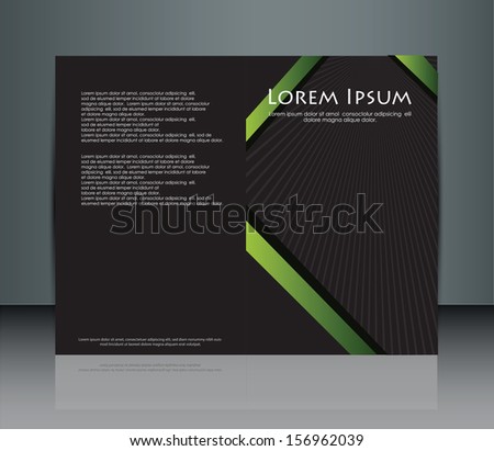 Modern Template for advertising folding brochure(Vector Eps10)