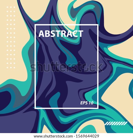 Abstract Marble Liquid Background, Cover, Brochure, Card, Trendy Vector Template