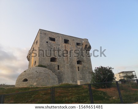 Torre del rey - medieval fortress located at Oropesa del Mar town near Valencia, Spain