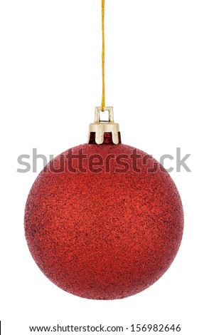 Christmas balls  isolated on a white background