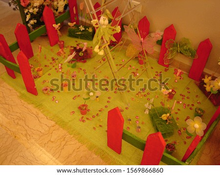 New born accessories, theme design gadget celebration and idea, this is a theme of a garden farm   