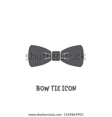 Bow tie icon simple silhouette flat style vector illustration on white background.