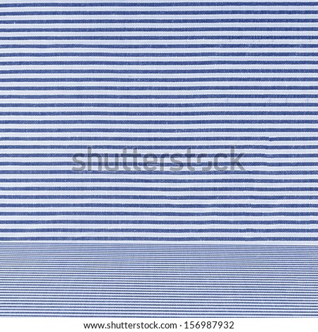 blue striped material interior