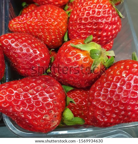 Macro photo fresh red strawberry. Stock photo food fresh red strawberries.