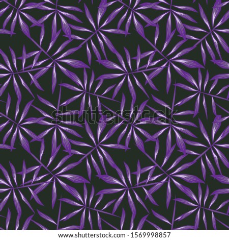 Tropical leaf seamless Pattern in Vector - It is suitable for fashion prints, patterns, backgrounds, websites, wallpaper, crafts