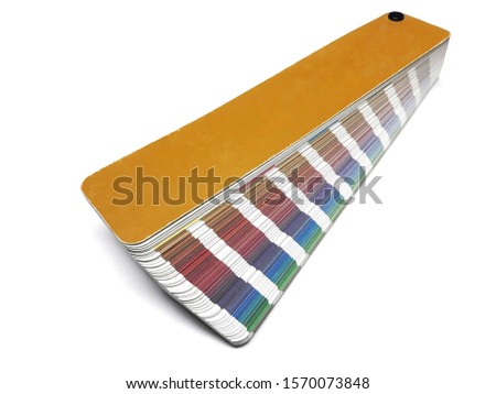 color fan on a white background
