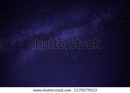 Milky way galaxy with star and noise blue background