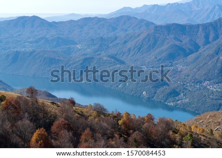 Lake Orta, North Italy. Picture taken from Mount Mottarone
