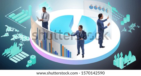 Trader working in technical visualization environment