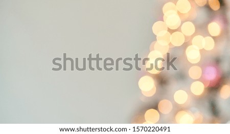 Christmas Tree Lights and Decoration Bokeh Blurred Out of Focus Background.