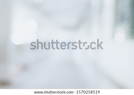 Abstract blurred hospital corridor path way for background usage
