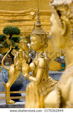 Statue of a Kinnari atBangkok, Thailand
