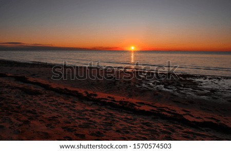 Sunset by the beach at Cape cod Massachusetts