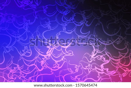 Dark Pink, Blue vector pattern with fresh peppers. Glitter abstract sketch with hot peppers. Pattern for ads of breakfast, lunch, dinner.