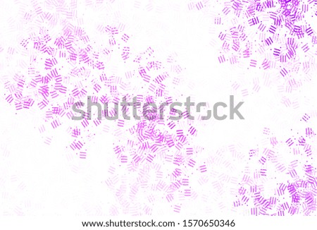 Light Purple vector background with stright stripes, dots. Modern geometrical abstract illustration with Lines. Best design for your ad, poster, banner.