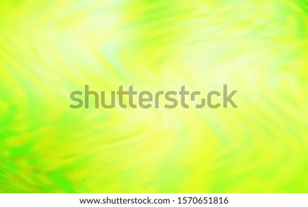 Light Green, Yellow vector texture with milky way stars. Shining colored illustration with bright astronomical stars. Pattern for futuristic ad, booklets.