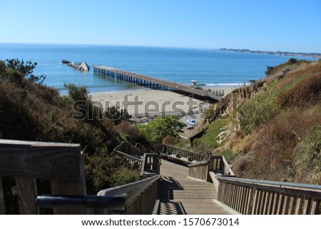 A view of a Capitola beach.