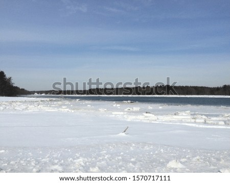 A Frozen Lake In New England