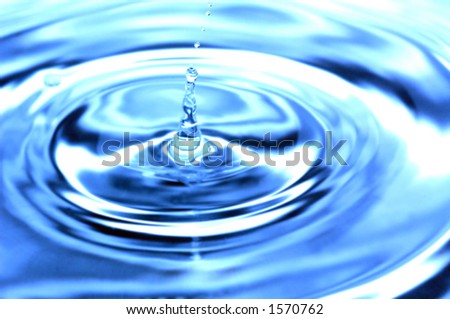 Waterdrop seen through a macro lens