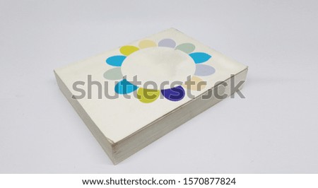 Mockup Book Cover Isolated On White Background