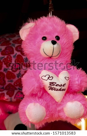 best wishes teddy bear with message