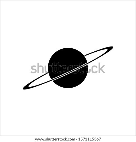 Planet Icon, Astronomical Body Icon Vector Art Illustration