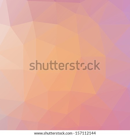 Abstract triangle geometric shapes background. Backdrop,wallpaper, banner, site design template. Vector illustration in purple, orange, red, pink color.