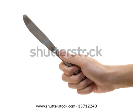hand holding knife