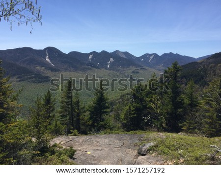 Photo of a Mountain range while hiking in the Adirondacks.