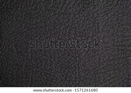 Black leather texture for background, pattern surface grain