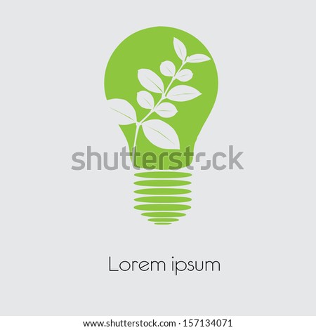  Concept  tree in light bulb symbol of renewable energy 